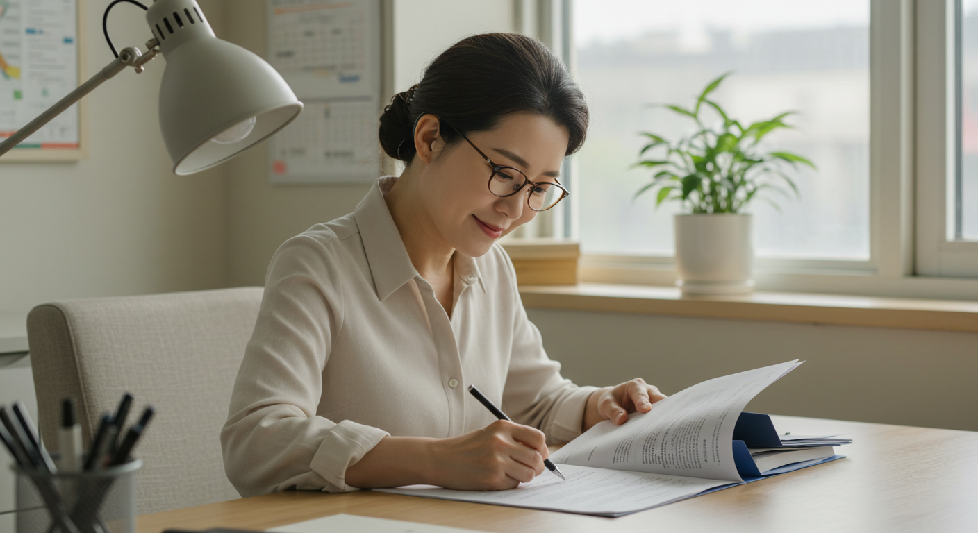 보청기 착용 이미지